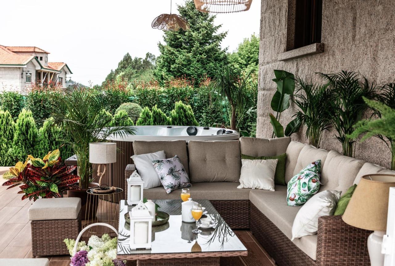 Villa Casa Victoria Garden Con Jacuzzi Y Piscina à Caldas De Reis Extérieur photo